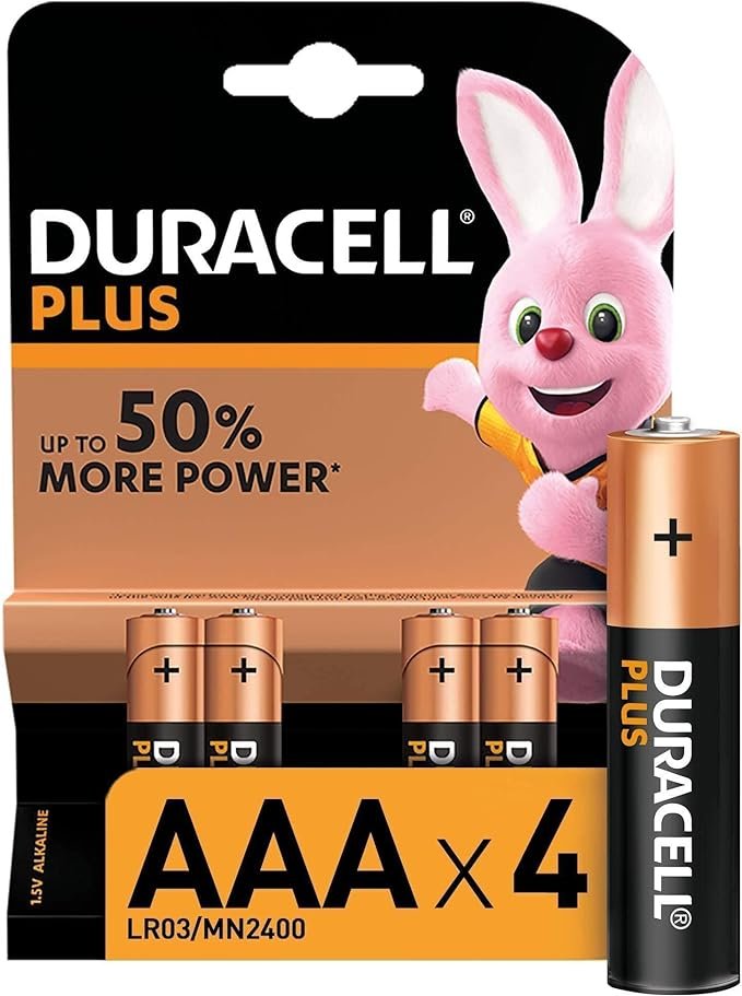 Duracell Plus MULTI-PACK Of 4 AAA Batteries