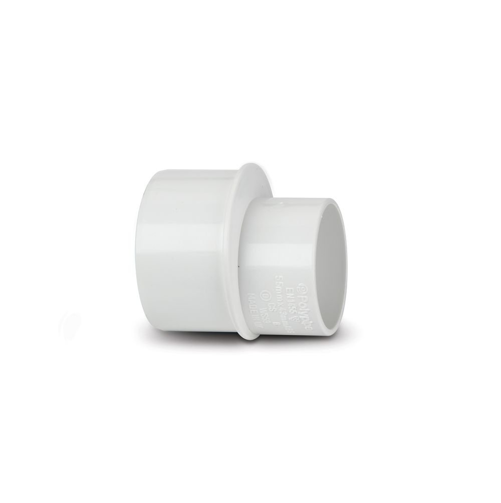 Polypipe WS202W White Reducer 50mm X 32mm Weld