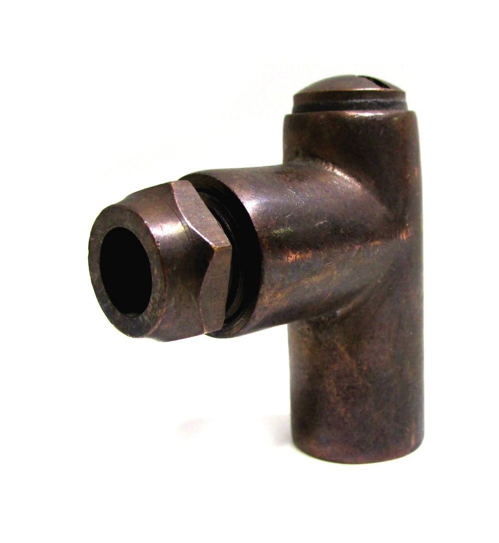8mm X 1/4" Chromed Brass Gas Rest Elbow 3813