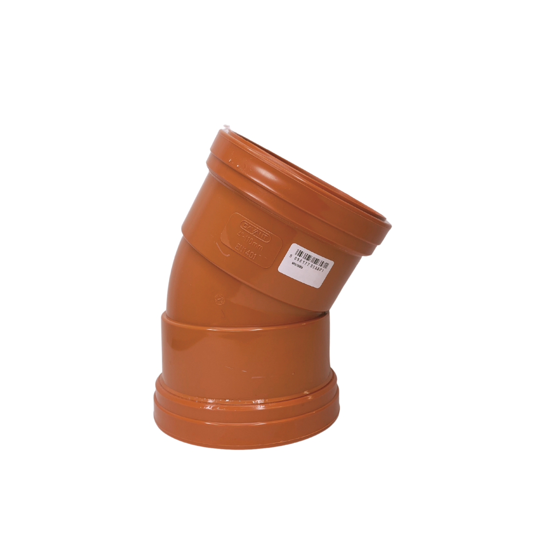 160MM DRAIN BEND DOUBLE SOCKET 30DG SPUT0075