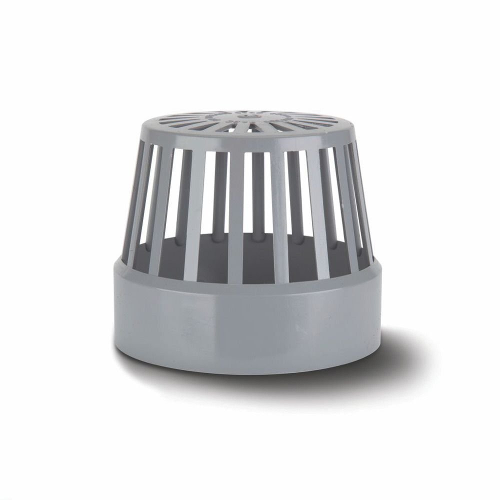 Polypipe SV32SG Solvent Grey Balloon Grate 82mm Soil