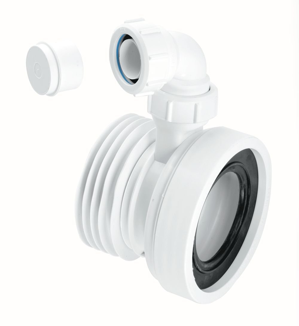 MCALPINE WC-CON1V Straight Pan Connector & Elbow