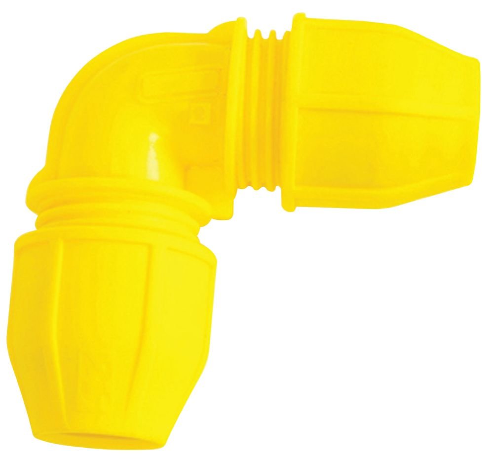 Philmac 63mm Yellow Gas Elbow