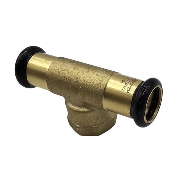 35MM X 35MM X 1/2" FEMALE TEE BRASS L30
