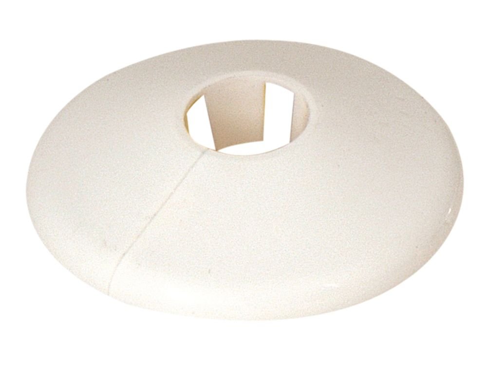 Floor Ceiling Plate 35mm 1" White Plastic