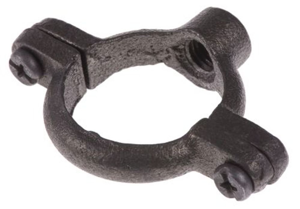 Black 4" 529m Black Single Ring Clip M12