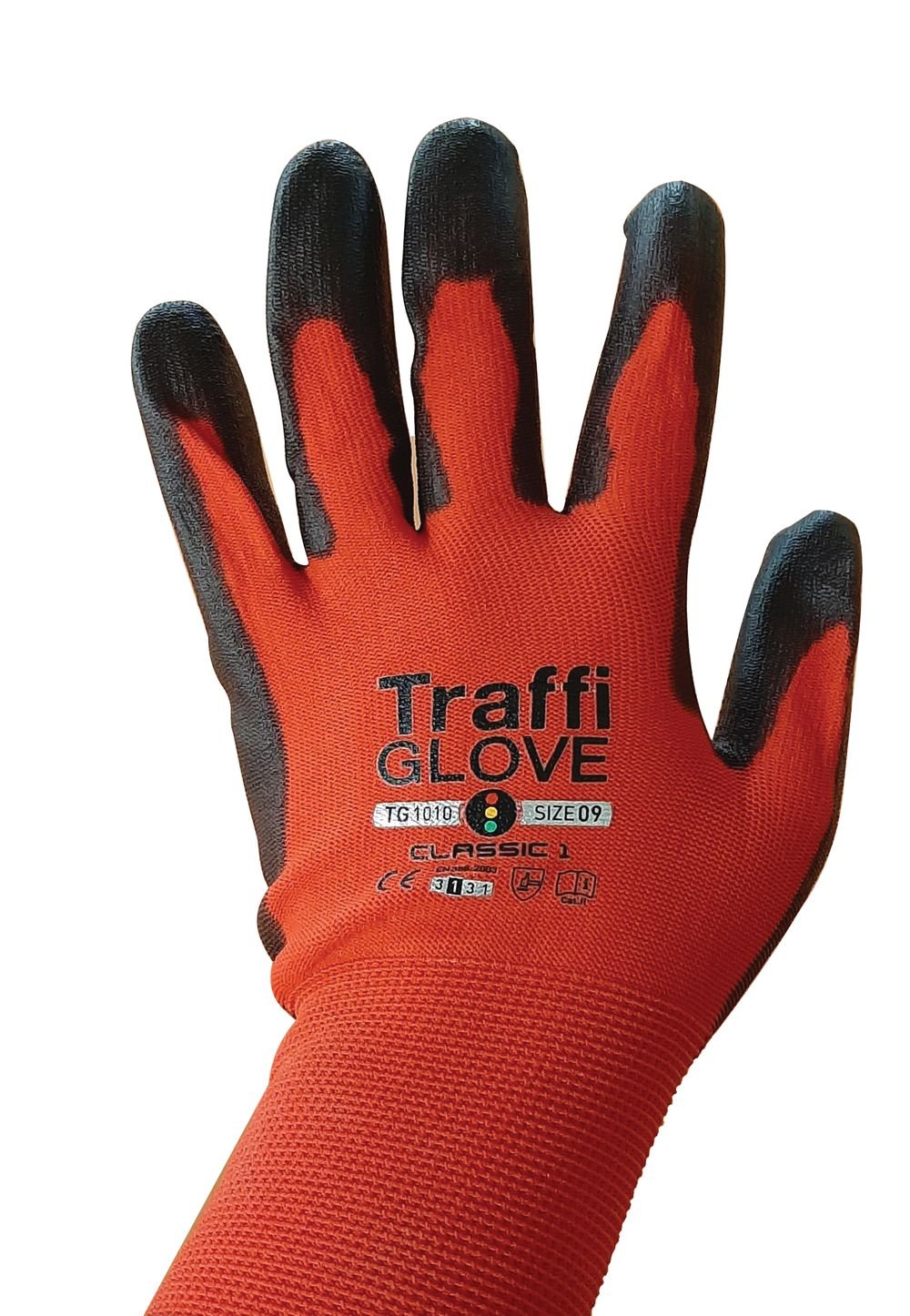 Gloves (PAIR) Red / Black Perfect Fit TG1010-09