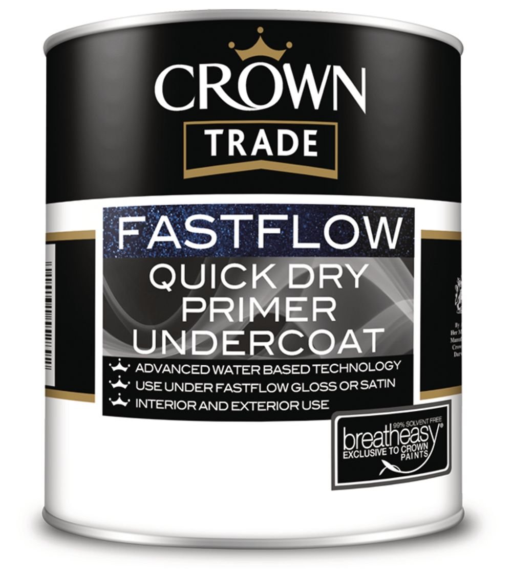 Crown Trade Fastflow 1L Undercoat Charcoal Grey