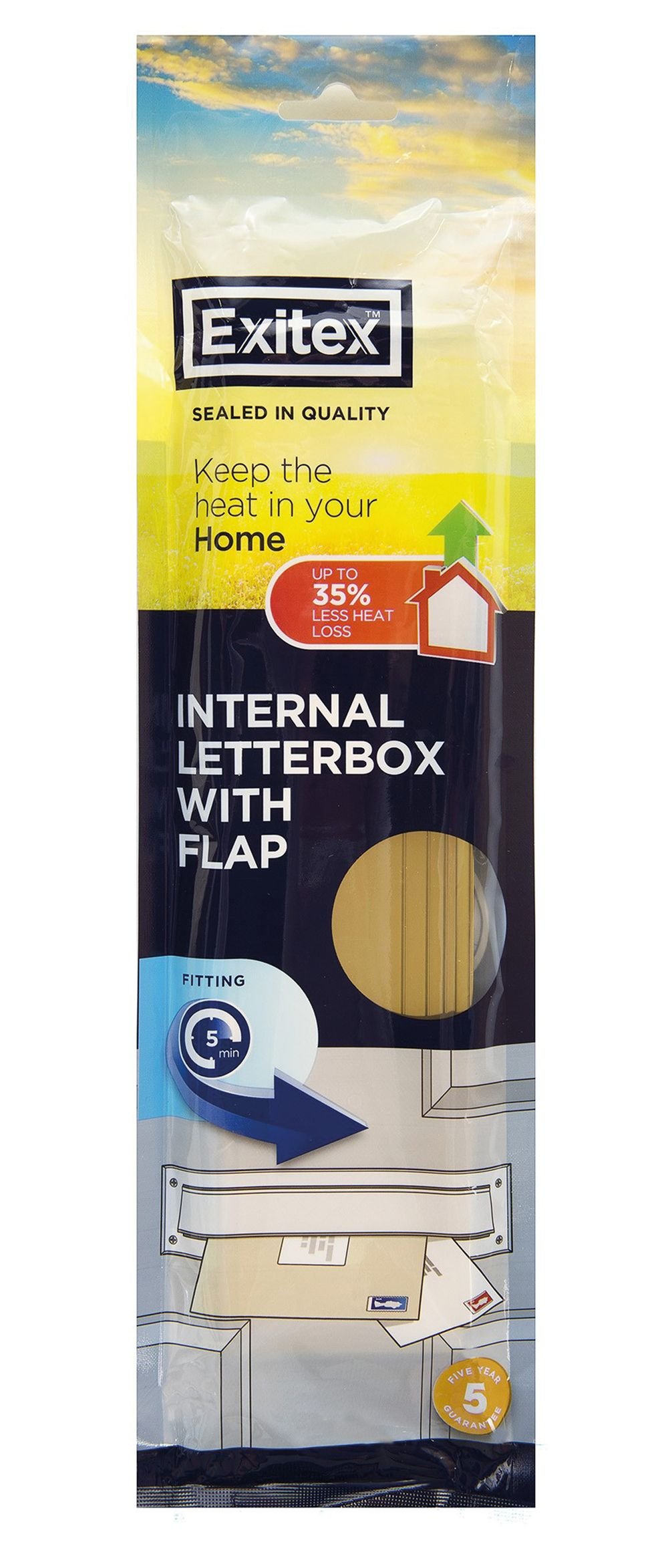 Exitex Letterplate Seal + Flap Brown