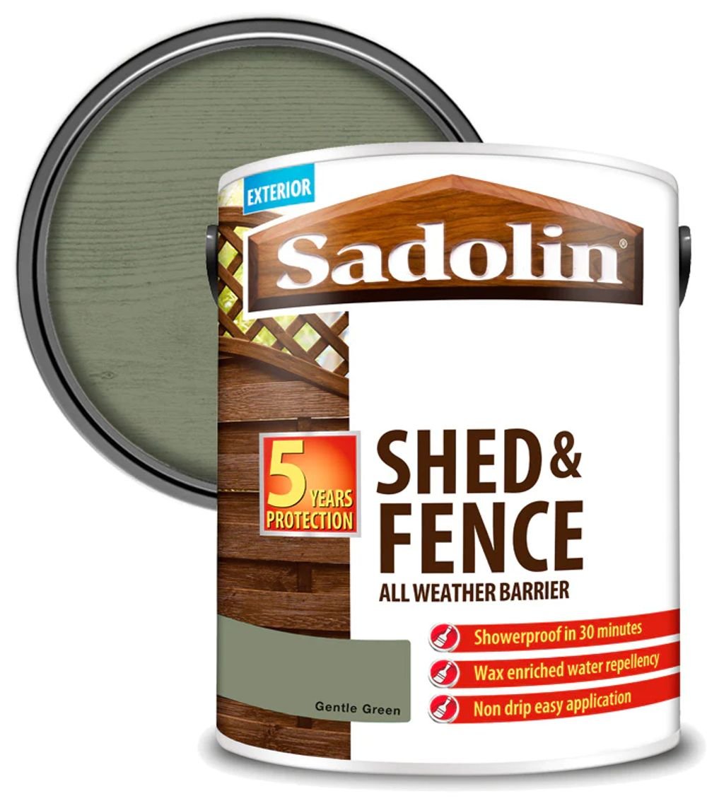 Sadolin Shed & Fence Protection Gentle Green 5L