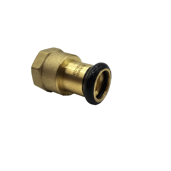 22MM X 3/4" PRESS FEMALE CONNECTOR BRASS L2