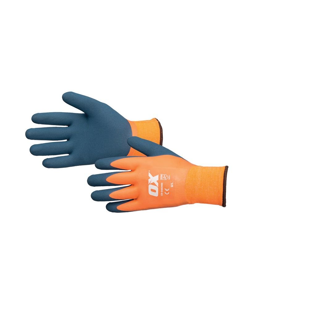 Waterproof Thermal Foam Latex Gloves Size 9