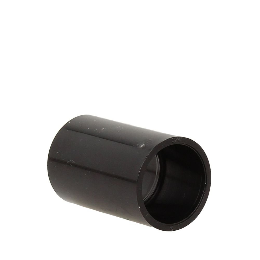 Davant Overflow Straight Coupler Black 21.5mm Solvent
