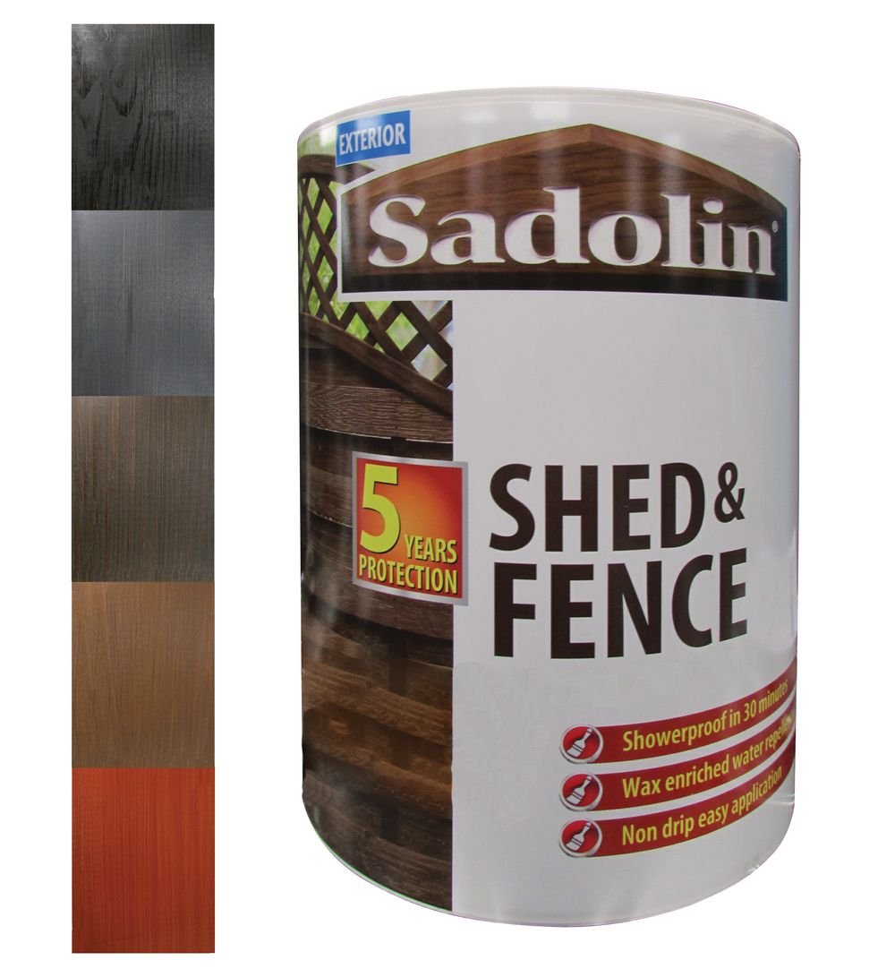 Sadolin Shed & Fence Protection Ebony Wood 5 L
