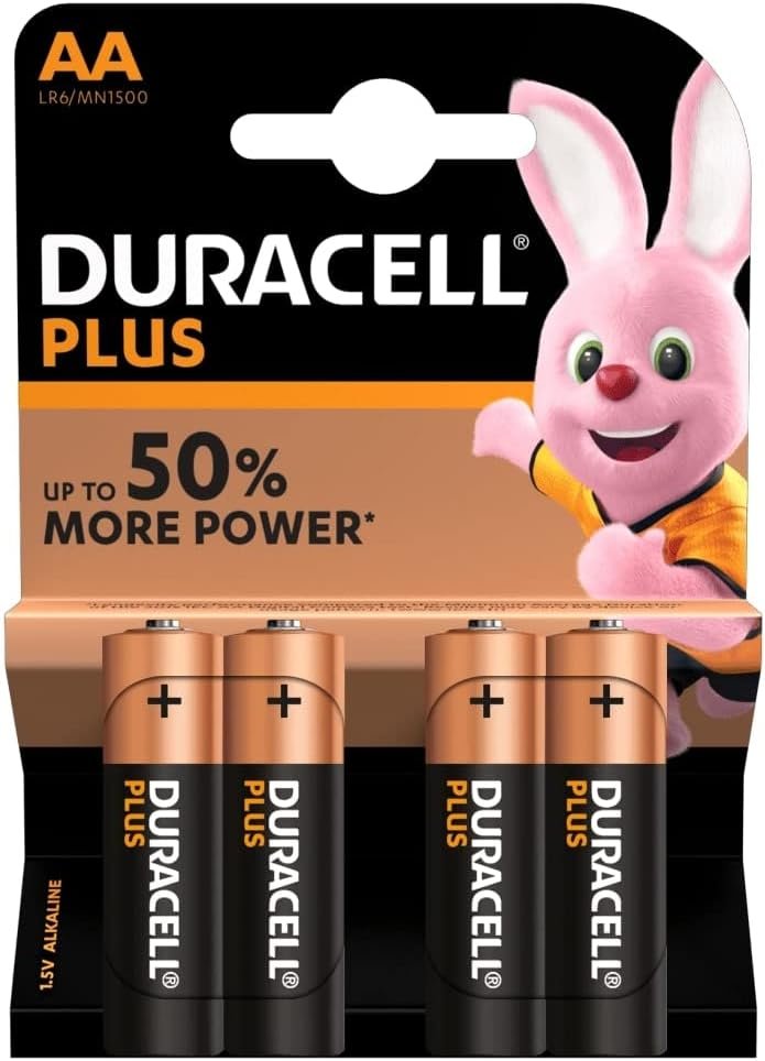 Duracell Plus Pack Of 4 Aa Batteries