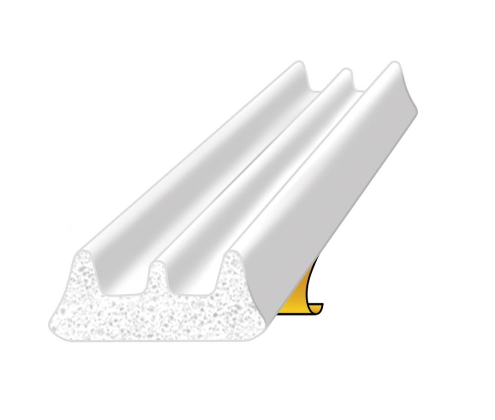 Exitex Draught Excluder Strip White 10m